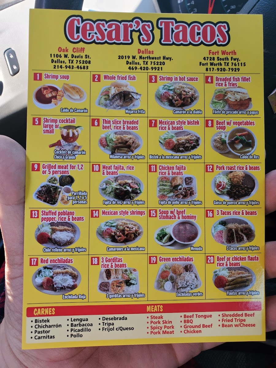 Cesar's Tacos Menu - Image 5